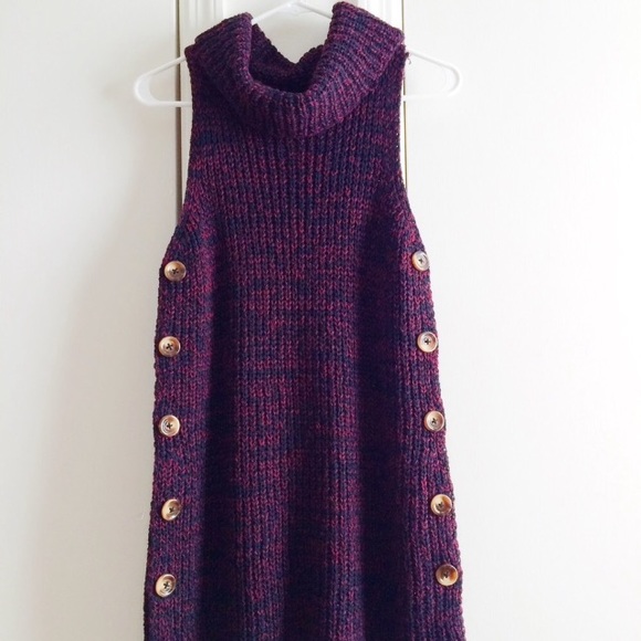 UO Side-Button Turtleneck Sweater Dress - Picture 6 of 8